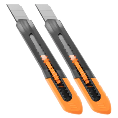 Set de cuțite cu lamă zimțată BRADAS DIY-KN1825, 18 mm, 2 buc.