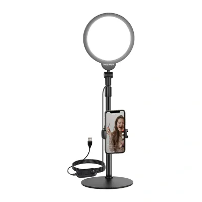 Set de selfie cu LED rotund pentru telefon Neewer R06, 18 cm