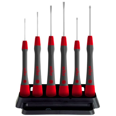 Set de șurubelnițe fine Wiha WH-PICOFINISH/42990, 6 buc., drepte 1,5-2,5 mm