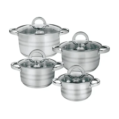 SET GATIT DIN INOX 8 PIESE, MEDINA, VANORA HOME