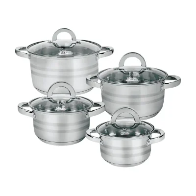SET GATIT DIN INOX 8 PIESE, MEDINA, VANORA HOME