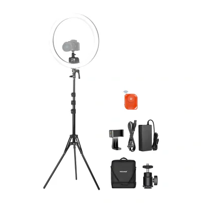 Set pentru selfie Neewer SRP18C de 17 cm cu lampă LED rotundă pentru telefon