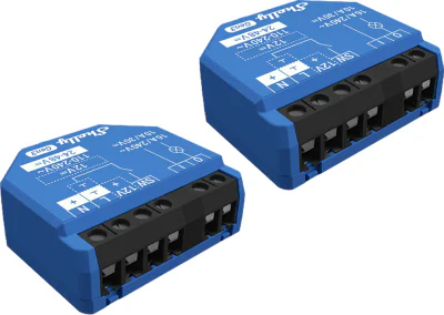 Shelly 1 Gen3 WiFi/Bluetooth set de 2 controlere