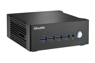 Shuttle Nano PC NA10H7, AMD Ryzen™ 7-8845HS APU, Radeon780M , 2xHDMI, 2xUSB-C 4.0(DP), 2x2.5Gbit LAN, 24/7 permanent operation, incl. VESA, 1L sized PC, Mini PC barebone, DDR5-SDRAM, PCI Express, Ethernet LAN, 120 W