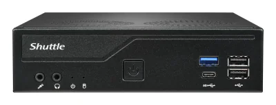 Shuttle XPС slim DH610V2, 1.35L sized PC, Mini PC barebone, Intel H610, LGA 1700, DDR5-SDRAM, 120 W