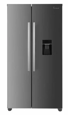 Side by Side FRAM FSBS-HM440NFXWDE++, No Frost, 439 L, Clasa E, Dozator apa, Aspect Inox