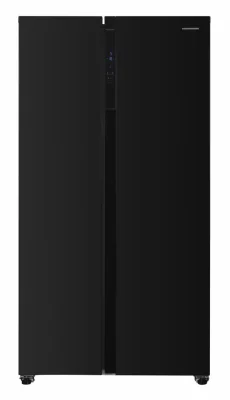 Side by Side HEINNER HSBS-H442NFBKE++, No Frost, 442 L, Clasa E, Negru