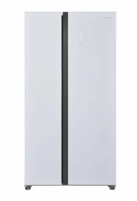 Side by Side HEINNER HSBS-H442NFGWHE++, No Frost, 442 L, Clasa E, Sticla alba