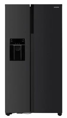 Side by Side HEINNER HSBS-HM513NFIMDXE++, No Frost, 513 L, Clasa E, Dozator apa, Inox antracit