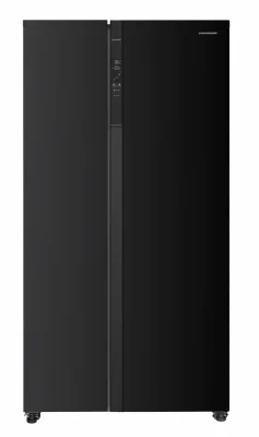 Side by Side HEINNER HSBS-HM532NFBKE++, No Frost, 532 L, Clasa E, Negru