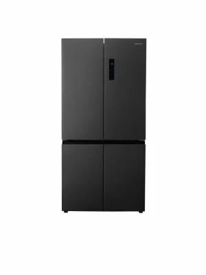 Side by Side HEINNER HSBS-HM600MDNFDXE++, No Frost, 600 L, Clasa E, Inox antracit