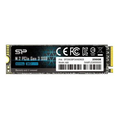 SILICON POWER SSD P34A60 256GB M.2 PCIe Gen3 x4 NVMe 2200/1600 MB/s