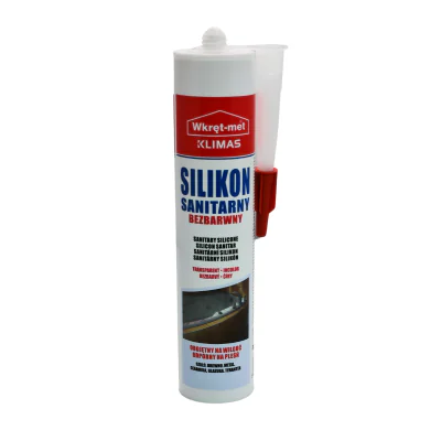 Silicon sanitar KLIMAS SSA-310-BB, cartuș 310 ml, incolor