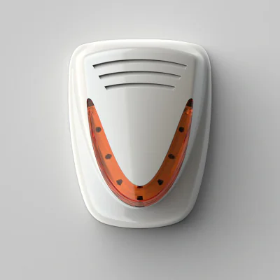 Sirena alarma de exterior Venitem MURANO L PW Pearly white, design Italia, auto alimentata, sistem dublu de tamper (smulgere din perete si la deschidere); protectie la schimabrea polaritatii; auto testare pentru incarcarea si nivelul bateriei; setare