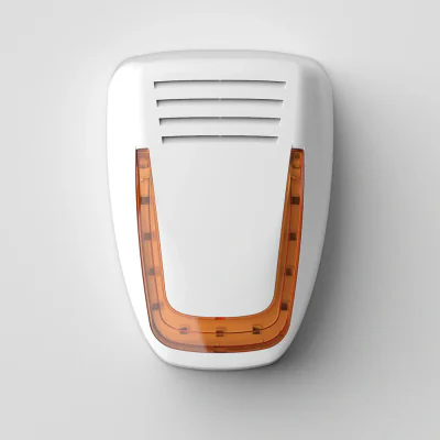 Sirena de alarma pentru exterior Venitem Mose L MW Matt white, Security grad 3; auto alimentata, design Italia, carcasa ABS, culoare alb mat, sistem dublu de tamper (smulgere din perete si la deschidere); protectie la schimabrea polaritatii; auto tes