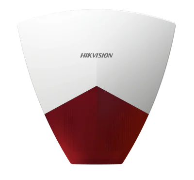 Sirenă de exterior cablată HIKVISION DS-PS102X/R, flash roșu, White