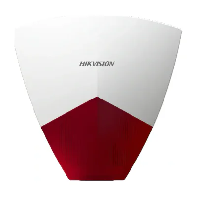 Sirenă de exterior cablată HIKVISION DS-PS102X/R, flash roșu, White
