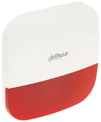 Sirenă de exterior wireless 868 MHz DAHUA ARA13-W2(868)(RED), flash roșu