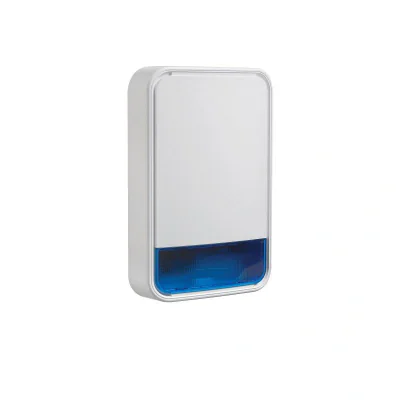 Sirena de exterior WIRELESS, DSC PG-8911B, Supervizata, 110dB, Protectie IP66, Lampa stroboscopica (BLUE), Tehnologie PowerG