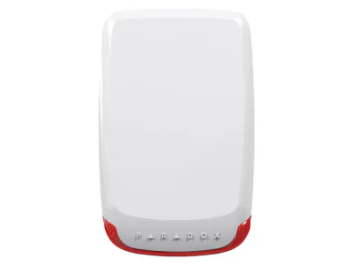 Sirena stoboscopica exterior Paradox;SR230, frecventa radio 433Mhz,alimentaredin 3 baterii alcaline, presiune acustica 100dB/1m;IP54