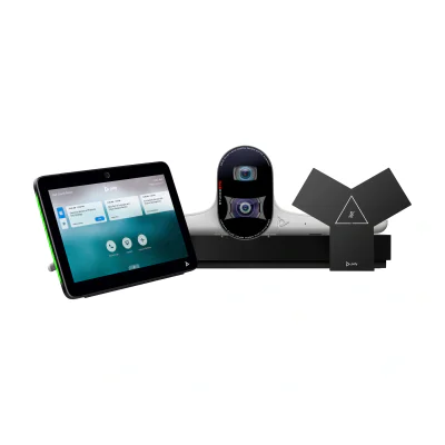 HP Poly G7500 Video Conferencing System with Studio E70 and TC10 Controller Kit, Group video conferencing system, 4K Ultra HD, Black