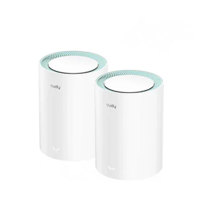 Sistem Mesh dual band wireless Gigabit Cudy ROUT-WLESS-M1300/2-CDY, 2.4/5 GHz, 867 Mbps, 120 m, 2 dispozitive