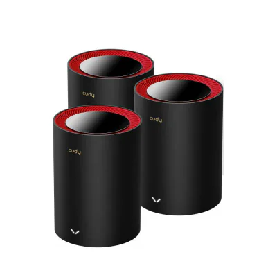 Sistem Mesh Wi-Fi pentru intreaga casa AX3000 Wi-Fi 6 Gigabit M3000(3- Pack) Cudy, 2.4 GHz, alimentare 110-240 V