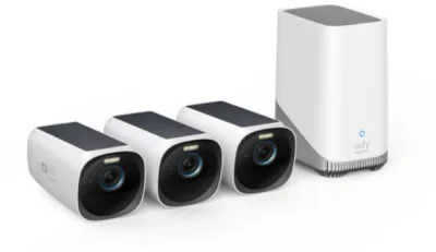 Sistem supraveghere 3+1 Anker "eufyCam 3 S330",4K Ultra HD,bullet,wireless,16GB extensibil cu HDD,int si ext,IR 8m,audio bidirectional,energie solara, "T88723W1" -194644111724