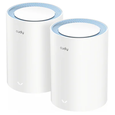 Sistem Wi-Fi mesh pentru toată casa CUDY M1200(2-PACK), 2,4 / 5 GHz, 300 Mbps + 867 Mbps, 2 unități