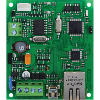 SL-LAN800 - Comunicator universal TCP / IP Compatibil cu receptoarele Surgard si Enigma IP. Conexiune cu centrala: RING-TIP si SERIALA Suporta ID static