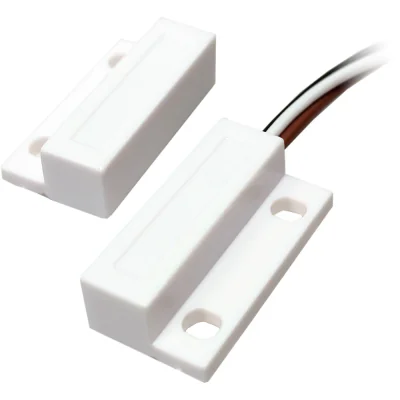 SL-MG1142-O - Contact magnetic autoadeziv din plastic, distantă maximă de 20 mm, alb