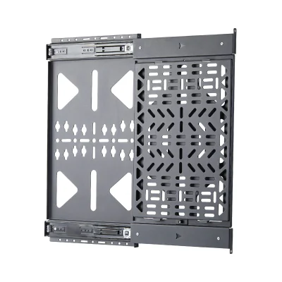StarTech.com Slide-Out AV Component Storage Panel, Cable Box and Accessories Mounting, 22lb (10kg) Max, Behind-TV Media Wall Mount, Sliding Design for Easy Access, Storage tray, Wall, 10 kg, Black, 582 mm, 310 mm