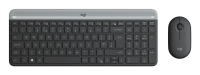 SLIM WRLS.KEYBOARD-MOUSE COMBO/MK470 GRAPHITE ESP MEDITER