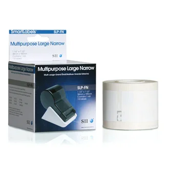 SLP-FN WHITE LABEL 38X190MM/110 LAB/ROLL 1 ROLL/BOX