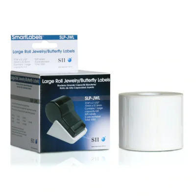SLP-JWL WHITE LABEL 11X51.5MM/525X2 LAB/ROLL. 1 ROLL/BOX