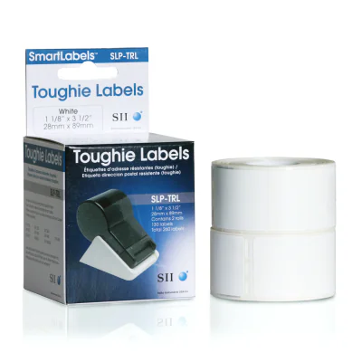 SLP-TRL TOUGHIE LABEL 28X89MM/130 LAB/ROLL