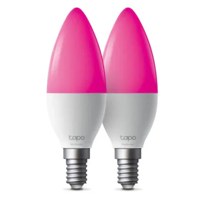 Smart Light Bulb, Multicolor SPEC: B38 bulb, E14 base, 220~240 V, 50/60 Hz, 8.6W, 16 Million Colors, 2500K-6500K, Brightness: 470 lm(Default 2700K), 40W Equivalent, Beam angle 260°, Lifetime Up to 25,000hrs, ERP:F, 2.4 GHz Wi-Fi, Bluetooth (Can be co