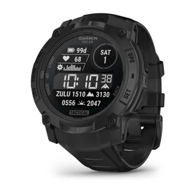 Smartwatch Instinct 3 50 mm, Solar, Tactical Edition, Black with Black Band "010-02935-50"