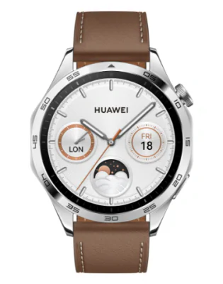 Smartwatch Watch GT 4 46mm Brown Leather Strap "55020BGW"