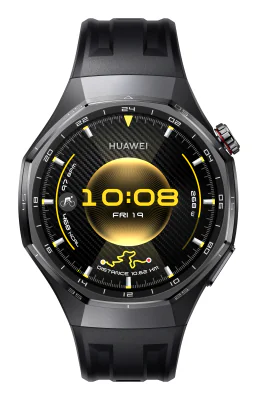 Smartwatch Watch GT 6 Pro, 46MM, Black Titanium Alloy Case, Black Fluoroelastomer Strap "55020FTU"