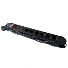 SOCKET STRIP 6S PVC 3M BK PREM/SURGE AND OVERLOAD PROTECTION