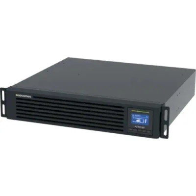 SOCOMEC NeTYS RT 3000VA VFI UPS 1/1 PF=1 WITH BATTERY INTEGRATED +RAILS
