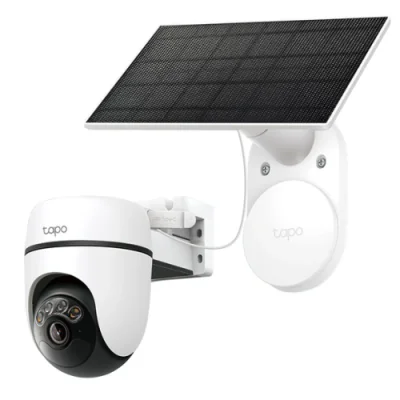 Solar Cam 2K Pan/Tilt (2-Cam Kit) HB112, 1/2.8" CMOS Sensor, 2× 850nm IR LED, 2× LED(Color Temperature: 3000K), Pan Mechanical Range: 340° (360° Pan Coverage), Tilt Mechanical Range: 90° (130° Tilt Coverage)
