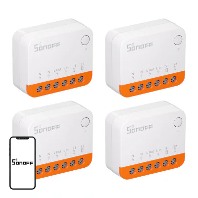 SONOFF MINIR4 (Extreme) Comutator, pachet de 4 bucăți