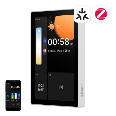 SONOFF NSPanel Pro 120 Smart Control Panel Matter WiFi/Bluetooth/ZigBee (alb)