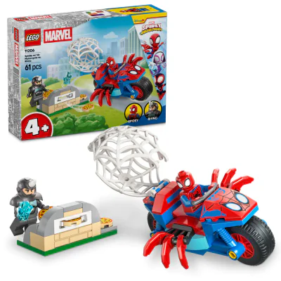 SPIDEY PE MOTOCICLETA VS RHINO  LEGO11206
