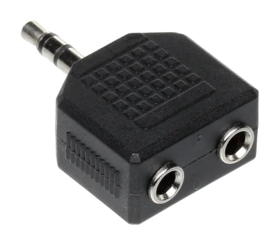 Splitter Jack 3,5 mm tată - 2 x Jack 3,5 mm mamă J-W3.5/2J-G3.5