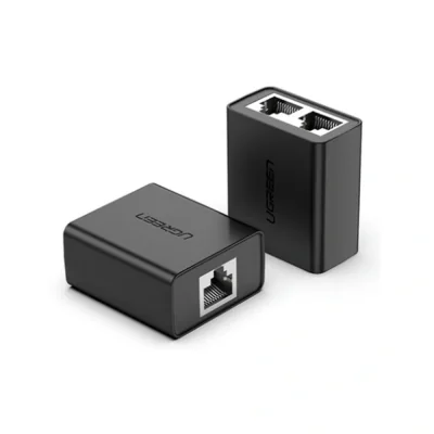 SPLITTER RJ-45 Ugreen, "CM210" pt. cablu UTP, Cat5, 1 x RJ-45 (M) la 2 x RJ-45 (M), setul contine 2 buc, viteza maxima 100 Mbps, material plastic, negru "50923" - 6957303859238
