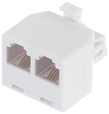 Splitter RJ11 mufă - 2 x RJ11 mamă RJ11-W/2RJ11-G