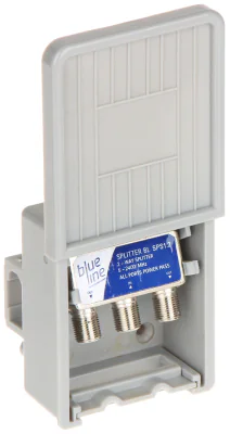 Splitter SAT BLUE LINE RI-2/1F-SAT-BL, 1 intrare / 2 ieșiri